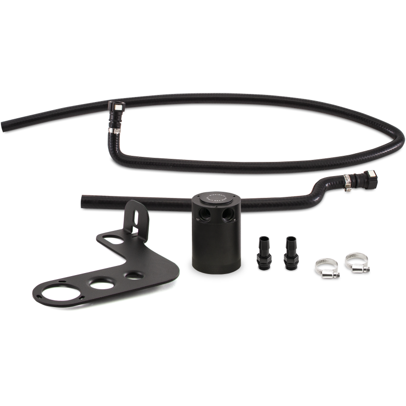 Mishimoto 10-15 Chevrolet Camaro SS (Automatic) Baffled Oil Catch Can Kit - Black - Image 2