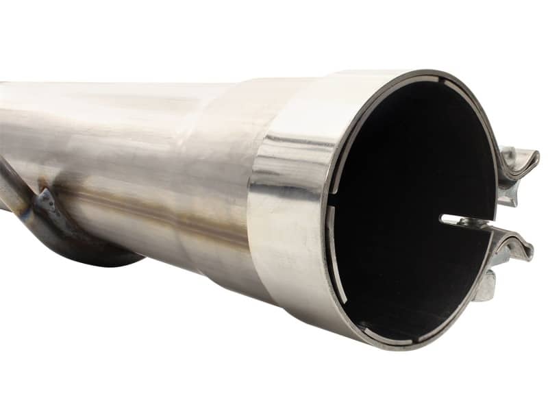 aFe MACHForce XP Exhaust 3in-3.5in SS Single Side Ext CB w/ Polish Tip 99-04 Ford F-250 V8 5.4L/6.8L - Image 4