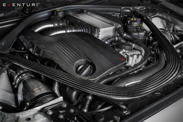 Alternative view of Eventuri BMW M2 Competition - Black Carbon Intake