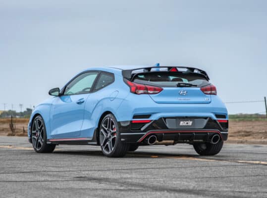 Alternative view of Borla 19-20 Hyundai Veloster N 2.0L I4 MT FWD 2DR 3in ATAK CatBack Exhaust w/ SS Tips