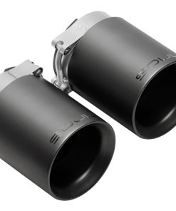 SOUL 17-19 Porsche 991.2 Carrera (w/ PSE) Bolt On Exhaust Tips - 4in Double Wall Satin Black Tips