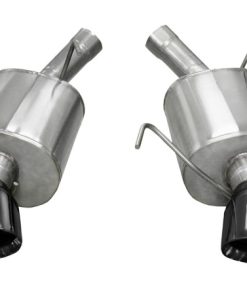 Corsa 05-10 Ford Mustang Shelby GT500 5.4L V8 Black Sport Axle-Back Exhaust
