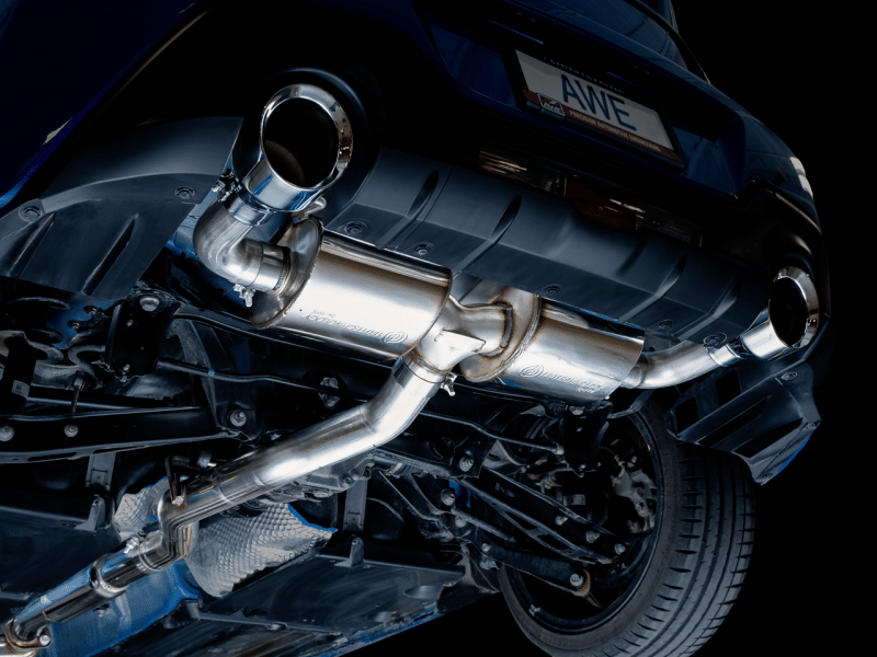 AWE Subaru BRZ/ Toyota GR86/ Toyota 86 Touring Edition Cat-Back Exhaust- Chrome Silver Tips - Image 8