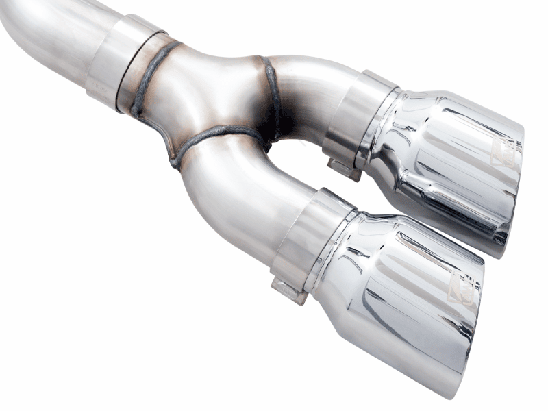 AWE 0FG 21+ Ford F150 Dual Side Exit Cat-Back Exhaust- 4.5in Chrome Silver Tips - Image 6