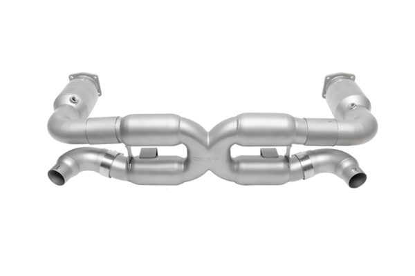 SOUL 00-05 Porsche 996 Turbo Sport X-Pipe Exhaust (iw/ 200 Cell Cats) - Reuse Factory Tips