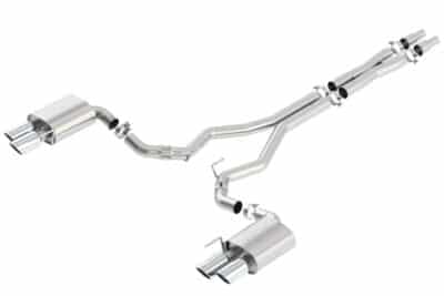 Alternative view of Borla 2018 Ford Mustang GT 5.0L AT/MT (w/o Valves) ATAK 3in Cat-Back Exhaust w/Polished Tips
