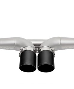SOUL 14-19 Porsche 991 GT3 Center Muffler Bypass Exhaust - 4in Straight Cut Satin Black Tips