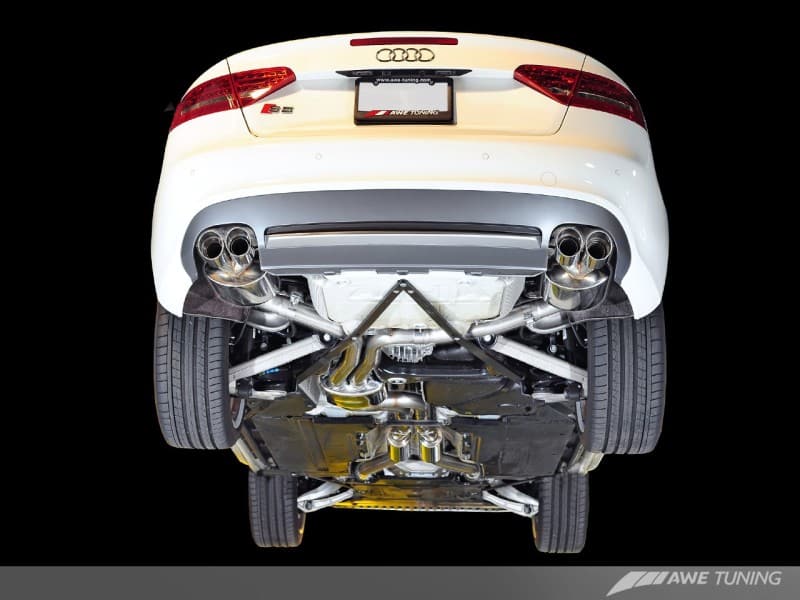 AWE Tuning B8 / B8.5 S5 Sportback Touring Edition Exhaust - Resonated - Chrome Silver Tips - Image 3