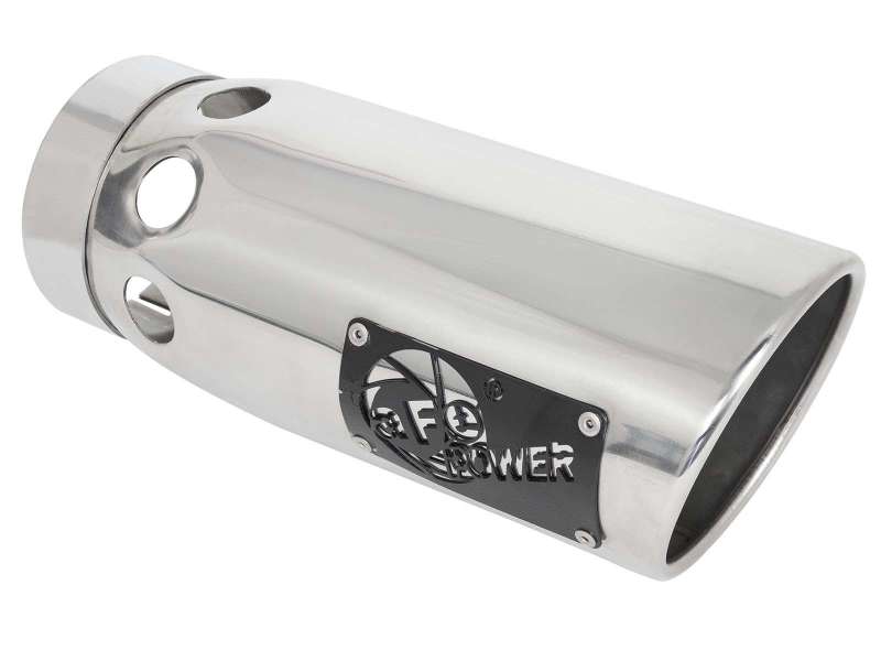 aFe Large Bore-HD 3in 409-SS DPF-Back Exhaust System w/ Polished Tip 14-19 RAM 1500 V6 3.0L (td) - Image 2