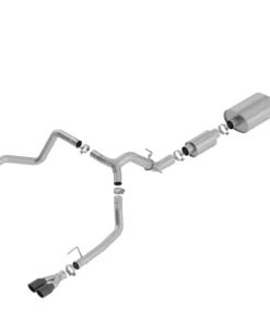 Alternative view of Borla 19 Chevrolet Silverado/GMC Sierra 1500 6.2L SS (S-Type) Catback Exhaust - Black Chrome Tips