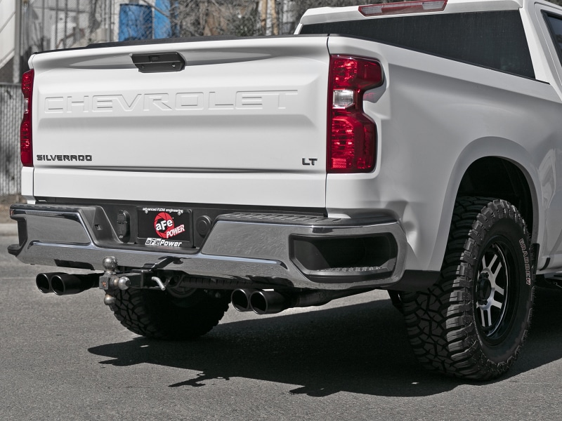 aFe Vulcan Series 3in-2-1/2in 304 SS Cat-Back 2019 GM Silverado / Sierra 1500 V8-5.3L w/ Black Tips - Image 7