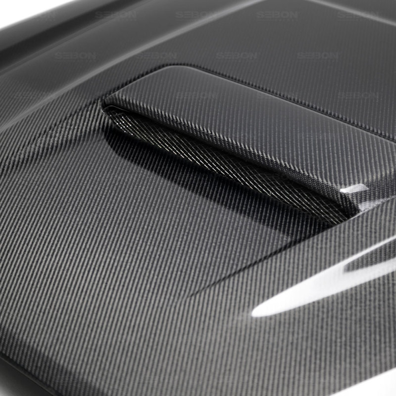 Seibon 2018+ Toyota Tacoma TR-Style Carbon Fiber Hood - Image 3
