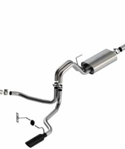 Alternative view of Borla F-150 2021 5.0L 4dr CC SB EC STB Lariat/KR/Pltm/LTD 3/2.25 SRE Cat-Back Touring Black CHR Tips