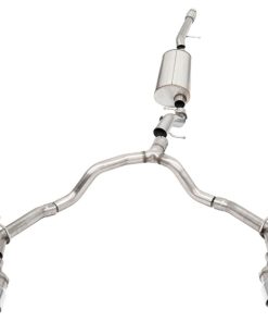 Corsa 21-22 Suburban/GMC Yukon XL 6.2L 4WD Dual Rear 3/2.75in Sport Cat-Back DW 4in Pol Tips