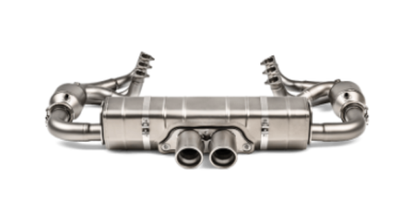 Alternative view of Akrapovic 2018 Porsche 911 GT3 (991.2) Evolution Race Header Set