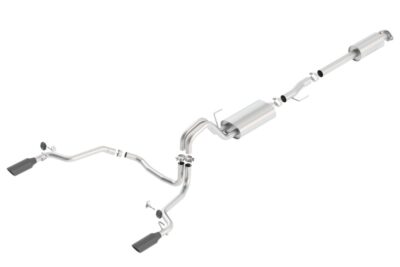 Alternative view of Borla 15-17 F-150 2.7/3.5L V6 EcoBoost / 5.0L V8 Black Chrome Cat-Back Touring Exhaust