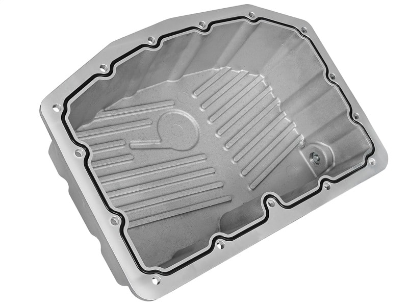 aFe Street Series Engine Oil Pan Raw w/ Machined Fins; 11-17 Ford Powerstroke V8-6.7L (td) - Image 4