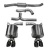 Corsa 11-13 Subaru Impreza Sedan STI 2.5L Turbo Manual Black Sport Cat-Back Exhaust