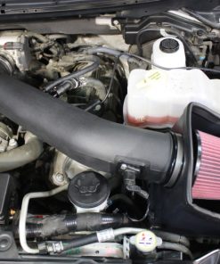 JLT 10-14 Ford F-150/Raptor 6.2L Black Textured Cold Air Intake Kit w/Red Filter - Tune Req