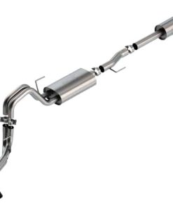 Borla F-150 2021 3.3L CC SB EC STB XL/XLT/Lariat/KR/Plnm/LTD 3/2.25 DSE Cat-Back ATAK Black CHR Tips