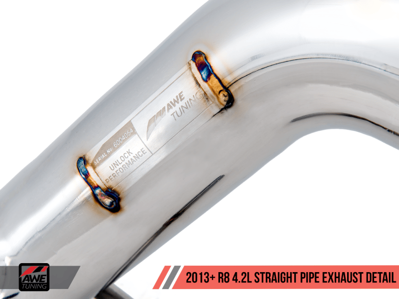 AWE Tuning Audi R8 4.2L Straight Pipe Exhaust (2014+) - Image 4