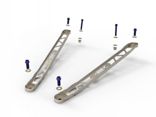 Alternative view of aFe CONTROL 304 Stainless Steel Front Suspension Strut Brace Raw - Toyota GR Supra (A90) 20-21