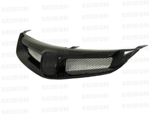 Alternative view of Seibon 06-10 Honda Civic 4Dr JDM / Acura CSX MG-Style Carbon Fiber Grill