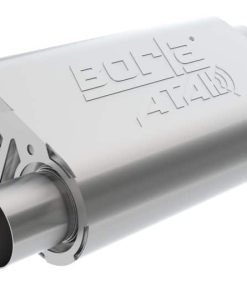 Alternative view of Borla CrateMuffler SBC Hot 350/383 3inch Offset/Offset 14in x 4.35in x 9in Oval Muffler