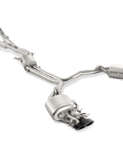 Alternative view of Akrapovic 14-17 Audi RS7 Sportback (C7) Evolution Line Cat Back (Titanium) w/ Carbon Tips