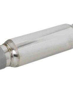 aFe MACH Force-Xp 409 SS Resonator 3in. Inlet/Outlet / 4in. Diameter / 12in. Body / 16in. Length