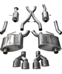 Corsa 14-16 Jeep Grand Cherokee Summit Edition Polished 2.5in Dual Rear Exit Cat-Back Exhaust