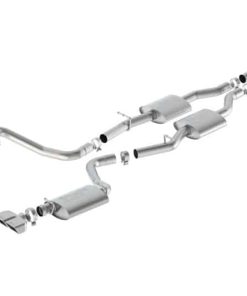 Alternative view of Borla 15-16 Dodge Challenger R/T 5.7L Dual Rectangle Angle Cut Dual Split Rear Exit S-Type Exhaust