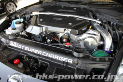 Alternative view of HKS GT2 S/C SYSTEM Pro Z33 VQ35DE