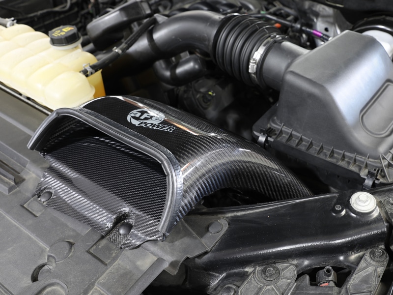 aFe Quantum Cold Air Intake System Scoop 18-20 Ford F150 EcoBoost V6-3.5L/2.7L - Carbon Fiber - Image 4