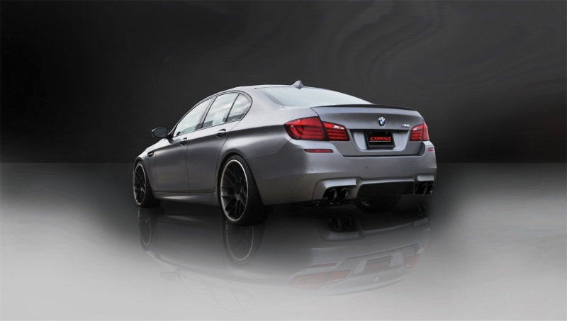 Corsa 12-13 BMW M5 F10 Black Sport Axle-Back Exhaust - Image 4