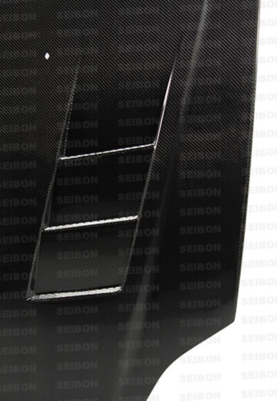 Alternative view of Seibon 99-00 Honda Civic (EM1/EJ6/7/8/EK9) TS-Style Carbon Fiber Hood