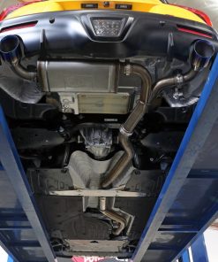 Alternative view of aFe POWER Takeda 2021 Toyota Supra 2.0L (t) 2.5in-3in 304 SS CB Exhaust w/ Black Tips