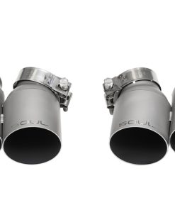 SOUL 13-19 Porsche 991.1 / 991.2 Turbo Bolt On Exhaust Tips - Straight Cut (Signature Satin)