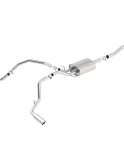 Borla 14 Silv/Sierra C/B Exh ATAK 1500 5.3L V8 AT/MT 2&4WD Ext Cab Split Side Exit