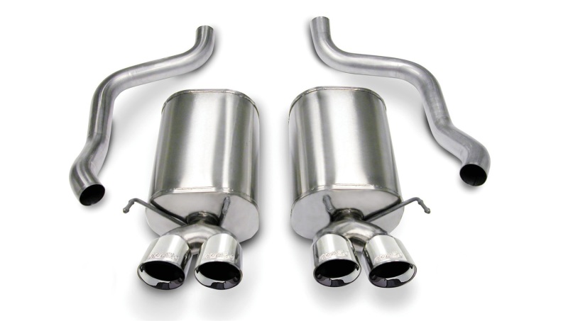 Corsa 05-08 Chevrolet Corvette C6 6.0L V8 Polished Sport Axle-Back Exhaust - Image 2