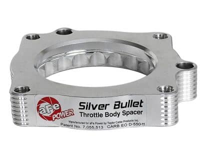 Alternative view of aFe Silver Bullet Throttle Body Spacers TBS Dodge Challenger SRT8 11-12 V8-6.4L