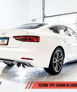 AWE Tuning Audi B9 S5 Sportback Track Edition Exhaust - Non-Resonated (Silver 102mm Tips)
