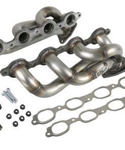 Alternative view of aFe Twisted Steel 1-3/4in 304SS Shorty Headers 2019 GM Silverado / Sierra 1500 V8-5.3L/6.2L