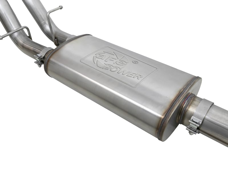 aFe Vulcan Series 4-3in 304SS Exhaust Cat-Back w/ Blk Tips 2019 GM Silverado/Sierra 1500 V8-6.2L - Image 4