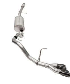 Corsa 21-22 Chevrolet Suburban 5.3L 4WD Single Side 3in Sport Cat-Back 4in DW Round Black PVD Tip