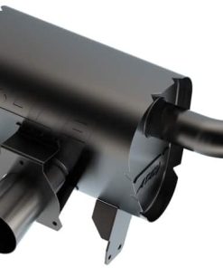 Borla 15-22 Can-Am Maverick X3 900cc Triple Turbo Manifold-Back Exhaust Atak Muffler - Black Coated