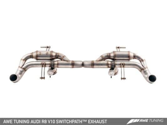 Alternative view of AWE Tuning Audi R8 V10 Coupe SwitchPath Exhaust (2014+)