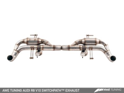 Alternative view of AWE Tuning Audi R8 V10 Spyder SwitchPath Exhaust (2014+)