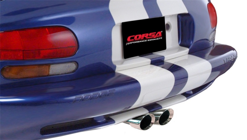 Corsa 96-02 Dodge Viper GTS 8.0L V10 Polished Sport Cat-Back Exhaust w/3in Inlet - Image 4