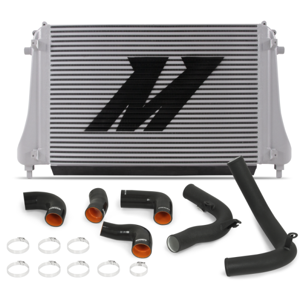 Alternative view of Mishimoto 2015+ VW MK7 Golf TSI / GTI / R Performance Intercooler Kit w/ Pipes (Black)